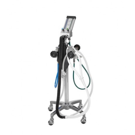 Belmed PC7 Flowmeter with 4-Tank Yoke Block and Mobile Stand